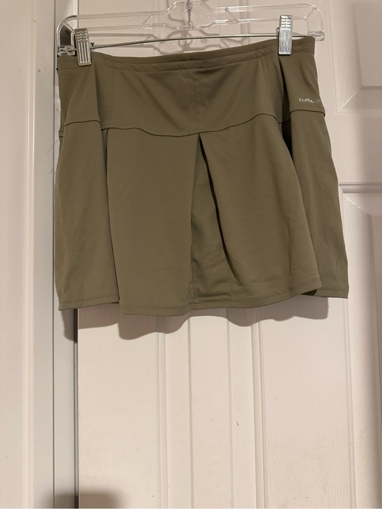 adidas Pants - adidas Olive Green Pleated Athletic Skort
